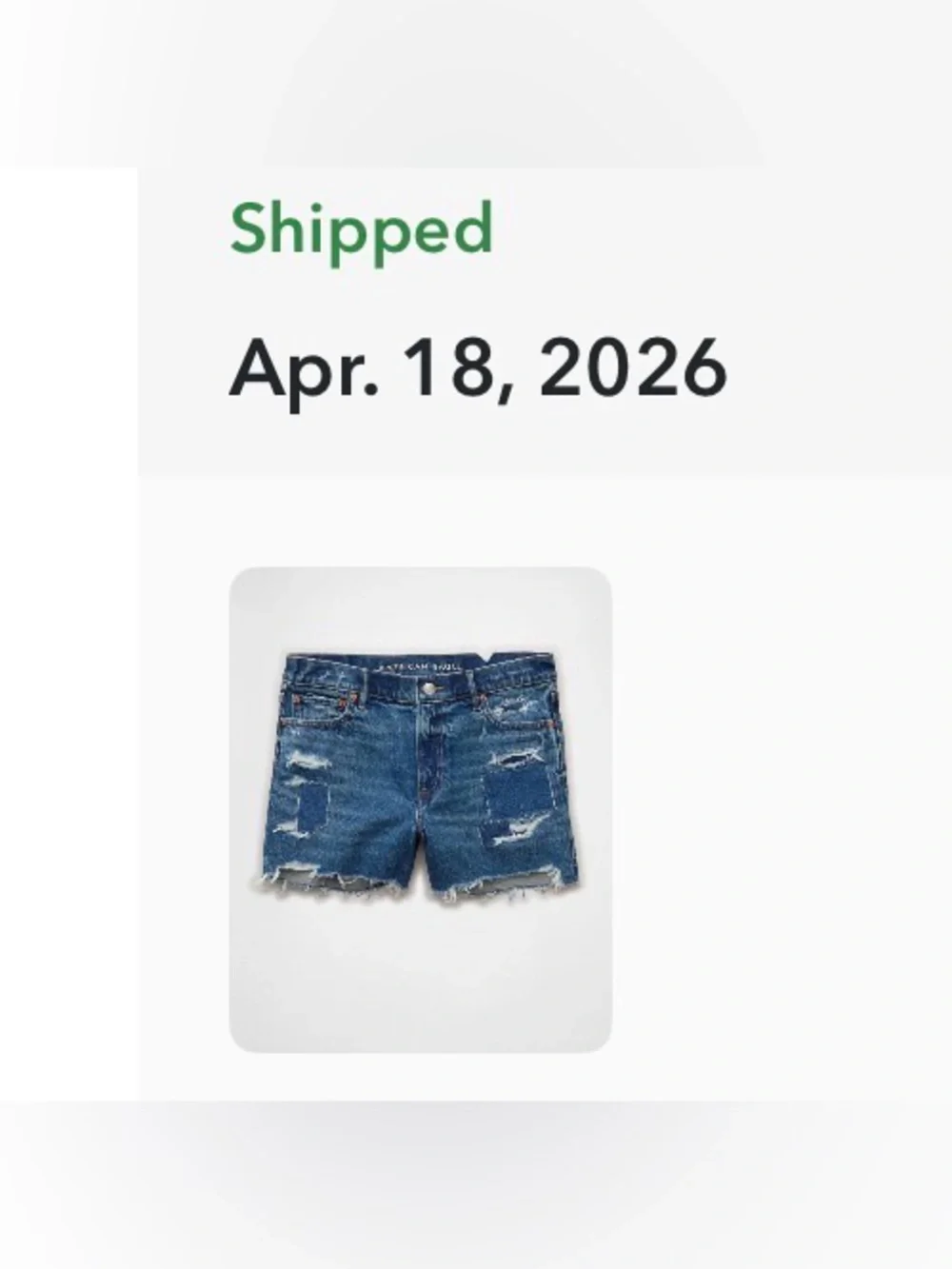 AE 3” Rigid Super High Waist Relaxed Denim Shorts SZ 8 - Picture 3 of 14